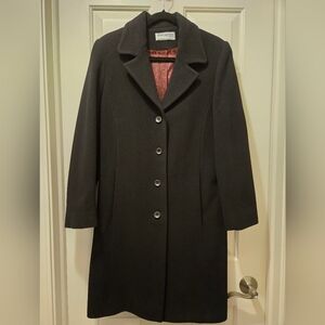 Forecaster Wool Black Coat Size 8